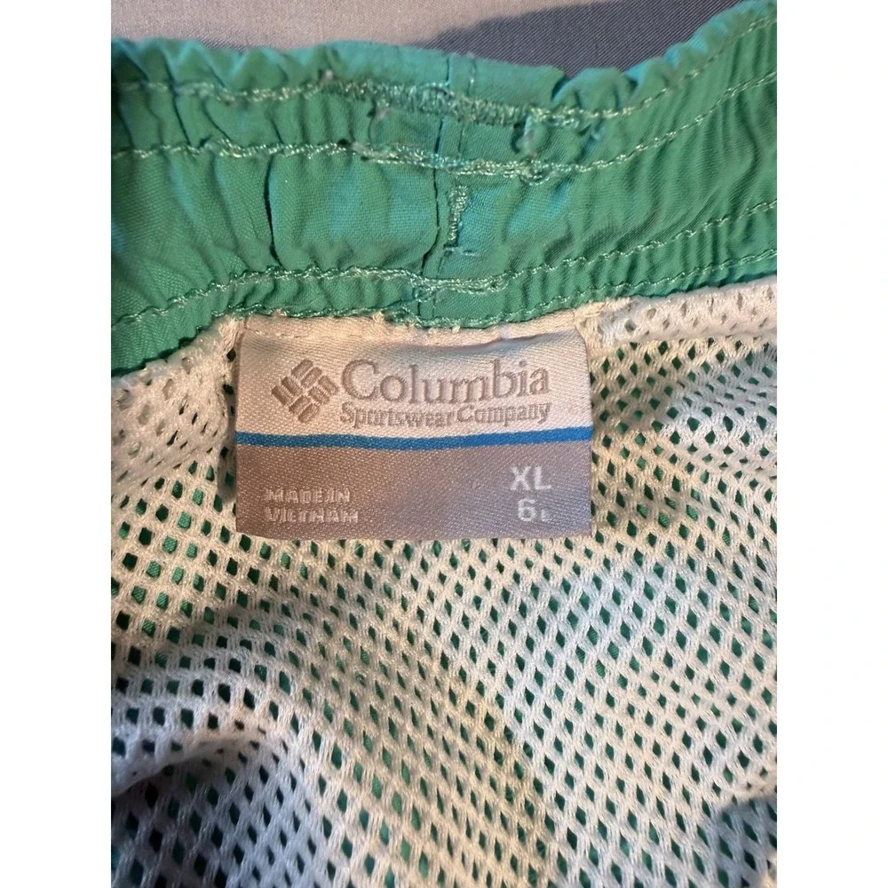 Columbia Men's PFG Teal Water/Swim Shorts Pockets Drawstring Size XL